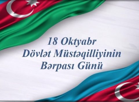 Azərbaycanda Müstəqilliyin Bərpası GÜNÜDÜR