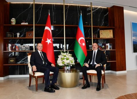 Cəbrayılda Azərbaycan və Türkiyə prezidentlərinin təkbətək görüşü başladı