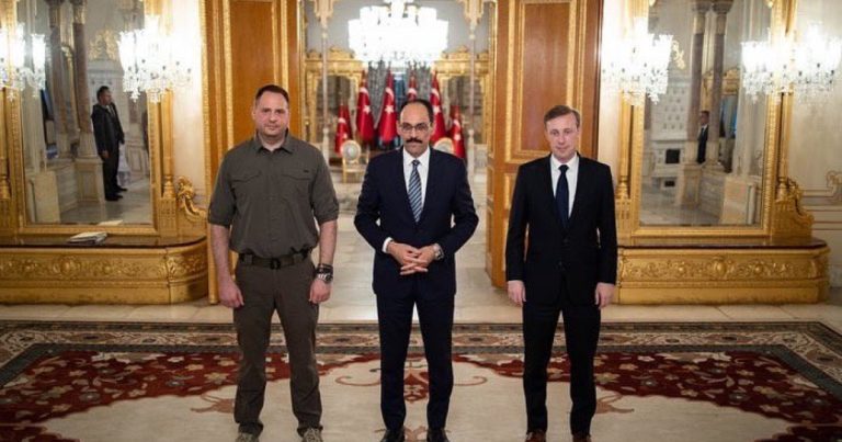 Ceyk Sallivan, İbrahim Kalın və Andrey Yermak arasında görüş keçirildi Ceyk Sallivan, İbrahim Kalın və Andrey Yermak arasında görüş keçirildi