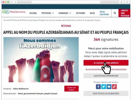Fransa Senatında Azərbaycana qarşı qətnaməyə etiraz olaraq petisiya hazırlanıb – VİDEO