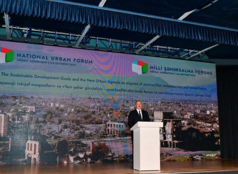 İlham Əliyev: “İşğaldan azad edilmiş bütün şəhərlərin baş planları hazırlanıb və təsdiqlənib”