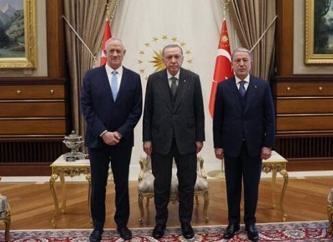 Ərdoğan Benni Qantzı qəbul etdi