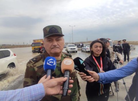 General magistral su xəttində baş vermiş qəza yerinə getdi