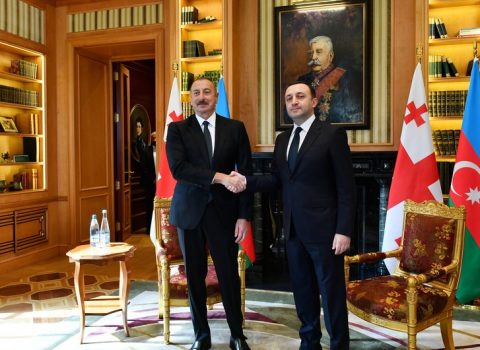 İrakli Qaribaşvili İlham Əliyevi TƏBRİK ETDİ