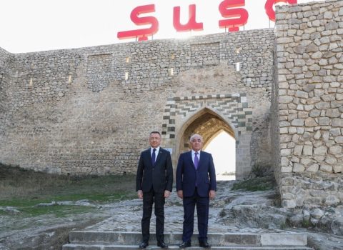 Türkiyənin vitse-prezidenti Füzuli aeroportu ilə tanış oldu – Şuşanı ziyarət etdi