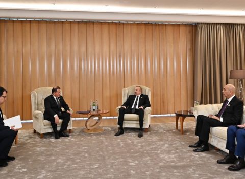 İlham Əliyev Özbəkistanın Liberal Demokratik Partiyasının İcra Komitəsinin sədrini qəbul edib – FOTO