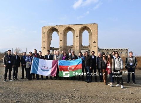 Beynəlxalq ekspertlər Ağdam Cümə məscidi və Şəhidlər xiyabanını ziyarət etdi – FOTO