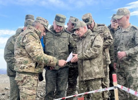 Türk və rus komandanlar Sarıbabada – FOTO