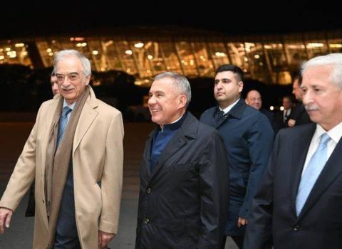 Tatarıstan Prezidenti Azərbaycanda səfərdədir – FOTOLAR