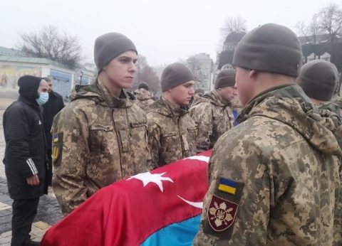 Ukrayna azərbaycanlı qəhrəmanla vidalaşdı – FOTO / VİDEO