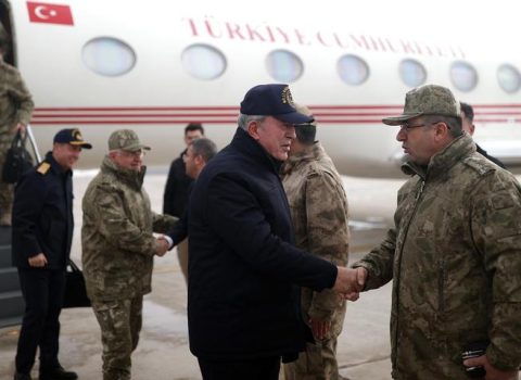 Hulusi Akar İraq sərhədində yoxlamalar aparır – FOTO