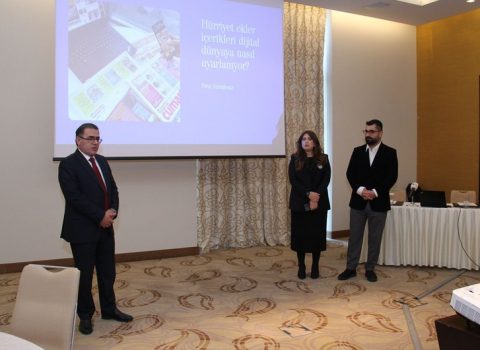 Türkiyəli jurnalist çap mediası subyektlərinin nümayəndələri üçün təlim keçdi – FOTO