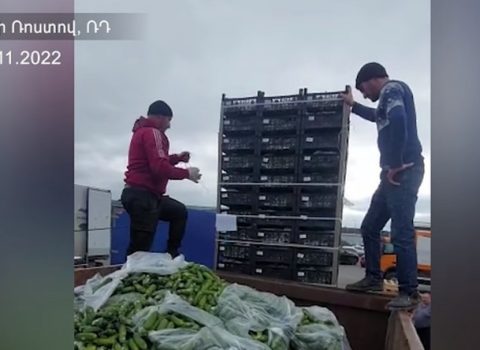 Ermənistandan Rusiyaya aparılan tonlarla xiyar zibilxanaya ATILDI
