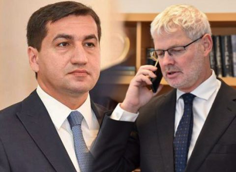 Hikmət Hacıyev İsrail XİN-in rəsmisi ilə telefonla danışdı