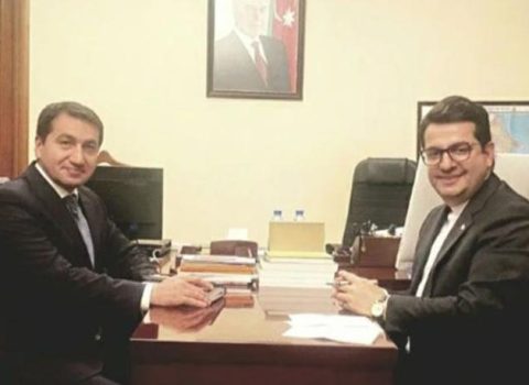Hikmət Hacıyev İran səfiri ilə görüşdü