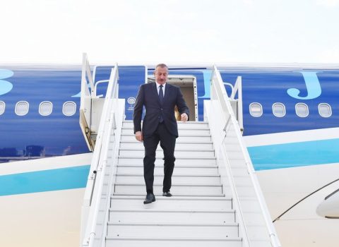 İlham Əliyev Rusiyada işgüzar səfərdədir