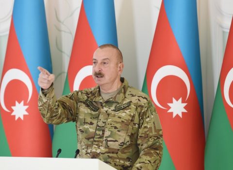 Dövlət başçısı: “Ermənistana dəstək olaraq hərbi təlim keçirənlər bilsinlər ki, biz heç kimdən qorxmuruq”