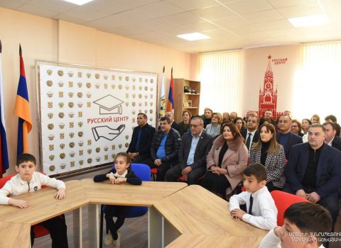 Separatçılar Xankəndidə qondarma “Rusiya Mərkəzi” AÇDI – VİDEO
