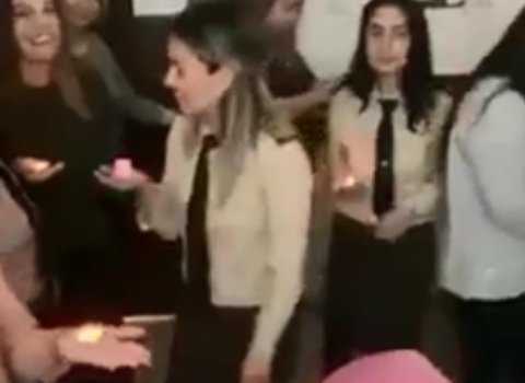 FHN binasından yeni görüntü: Xanım işçilər xına yaxdılar – VİDEO