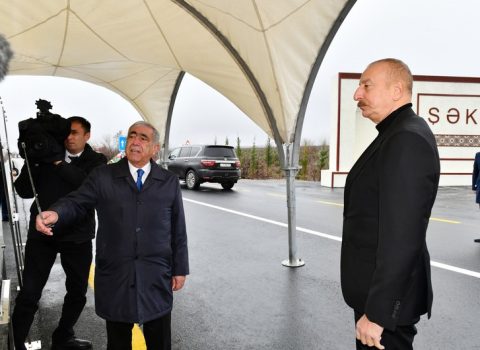 Prezident Oğuz-Şəki avtomobil yolunun açılışını etdi  – YENİLƏNİB
