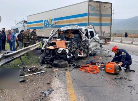 Altı nəfərin öldüyü qəzaya görə TIR sürücüsü saxlanıldı