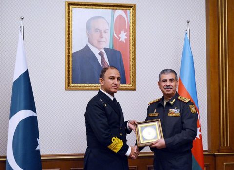 Zakir Həsənov Pakistanın HDQ komandanı ilə görüşdü