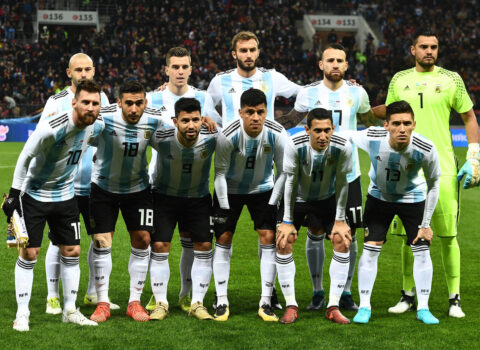 Argentina və Xorvatiya yığmalarının start heyətləri…
