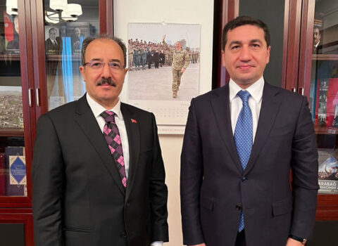 Türkiyənin Azərbaycandakı səfiri Hikmət Hacıyevlə görüşüb – FOTO