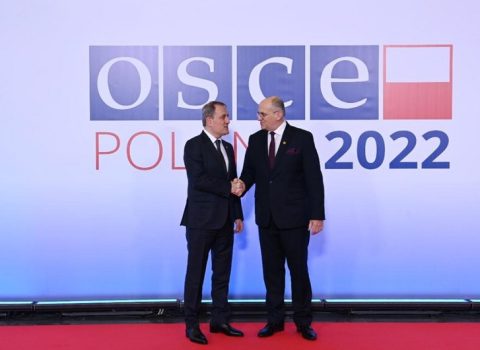 Ceyhun Bayramov polşalı həmkarı ilə görüşdü