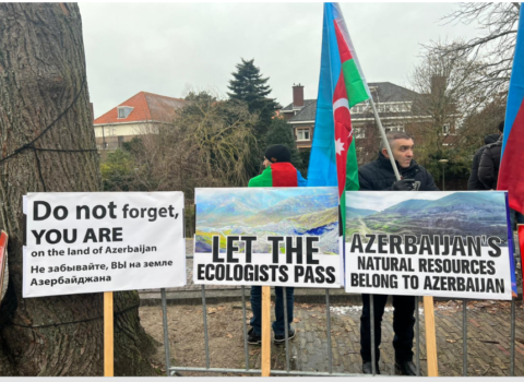 Ekoterrora və sərvətlərimizin istismarına etiraz edən soydaşlarımız Haaqada aksiya və yürüş keçiriblər – FOTO