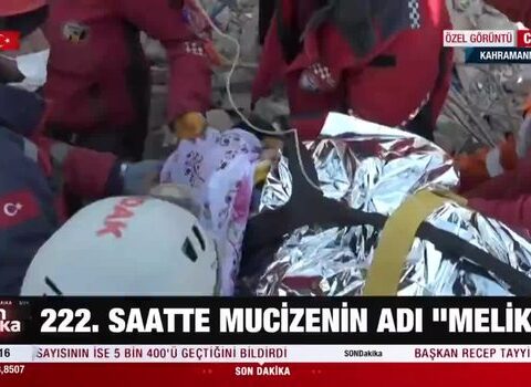 222 saatdan sonra dağıntılar altından xilas edildi – VİDEO