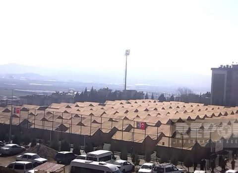 Xilasedicilərimiz Kahramanmaraşda zərərçəkmişlərə çadır şəhərciyi qurub – FOTO