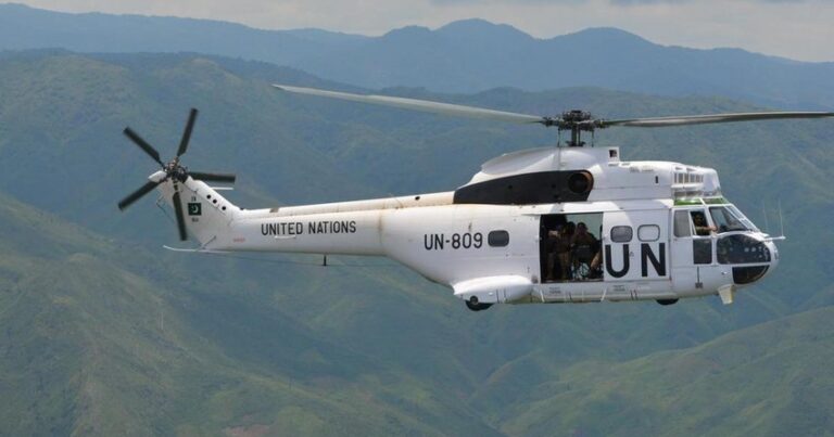 Konqoda BMT-nin helikopterinə hücum oldu – Ölən və yaralanan var Konqoda BMT-nin helikopterinə hücum oldu – Ölən və yaralanan var