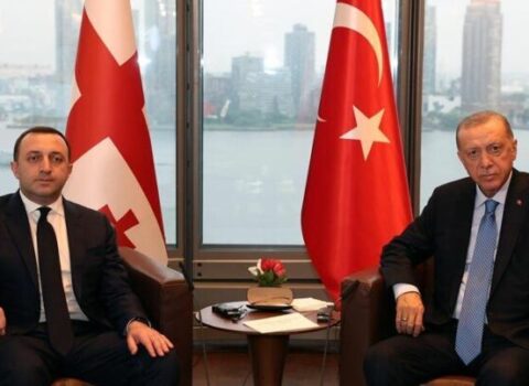 Ərdoğan Qaribaşvilini qəbul etdi – FOTO