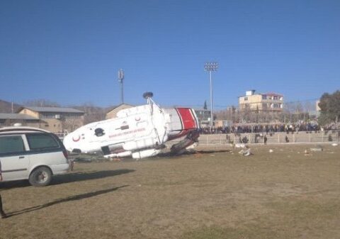 İranın İdman nazirinin helikopterinin qəza anı – VİDEO