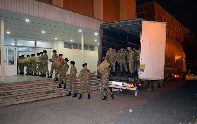 Daha bir yardım Türkiyəyə göndərildi Daha bir yardım Türkiyəyə göndərildi