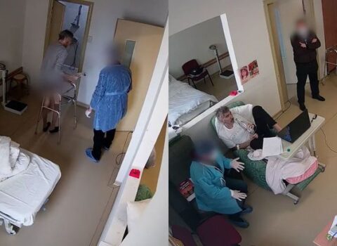 Saakaşvilinin xəstəxanadan yeni görüntüləri yayıldı – VİDEO