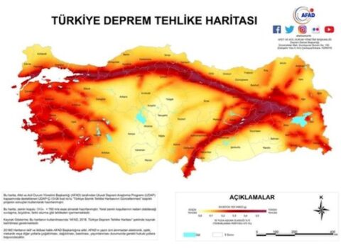 İstanbulda aktiv fay xətti ilə zəlzələ riski olan yerlər – SİYAHI