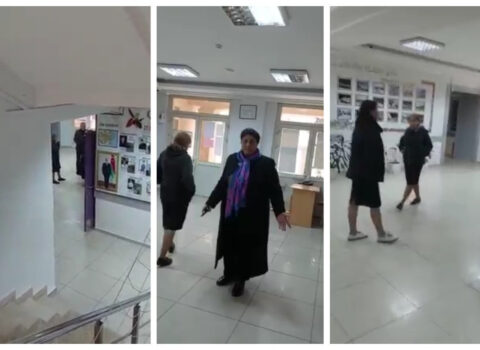 Bakıda direktor müəllimləri məktəbə buraxmadı