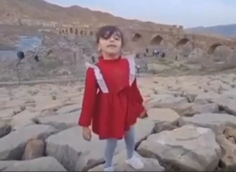 Arazın o tayında yaşayan qızcığazdan İran mollalarına tərs sillə – VİDEO