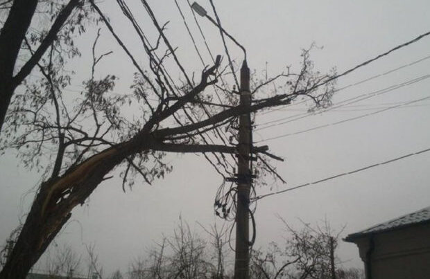 Güclü külək nəticəsində 92 yaşayış məntəqəsi elektrik enerjisiz qaldı Güclü külək nəticəsində 92 yaşayış məntəqəsi elektrik enerjisiz qaldı