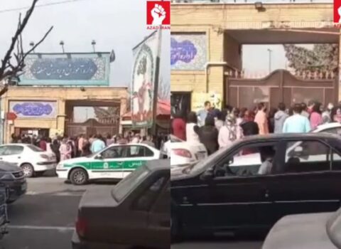 Tehranda şagirdlərin zəhərlənməsinə görə aksiya keçirildi – VİDEO