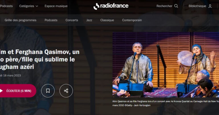 “Radio France” Azərbaycan muğamı haqda material hazırlayıb