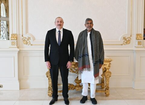 İlham Əliyev Kailaş Satyartini qəbul etdi