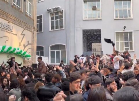 Tələbələr kriminal avtoritetin mahnısına rəqs ediblər – VİDEO