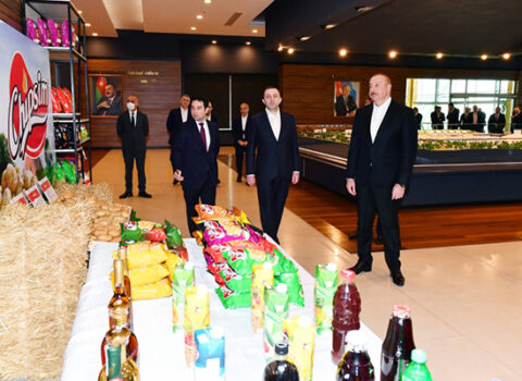 Prezident Gürcüstanın Baş naziri ilə Qida Şəhərciyini də gəzdi – FOTOLAR