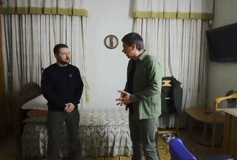 Zelenski yaşadığı yeri göstərdi – VİDEO