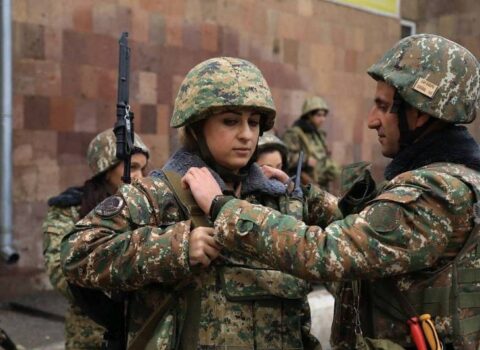 Erməni qadınların orduda xidmət müddəti MƏLUM OLDU