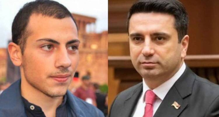 Simonyan Paşinyanın oğluna hücumla bağlı paylaşımını SİLDİ Simonyan Paşinyanın oğluna hücumla bağlı paylaşımını SİLDİ