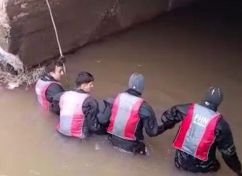 Kanala düşən hərbçinin axtarışları davam etdirilir – VİDEO
